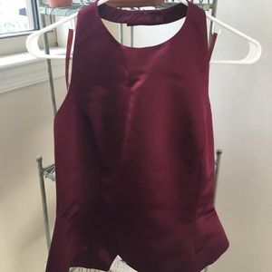Silk halter top